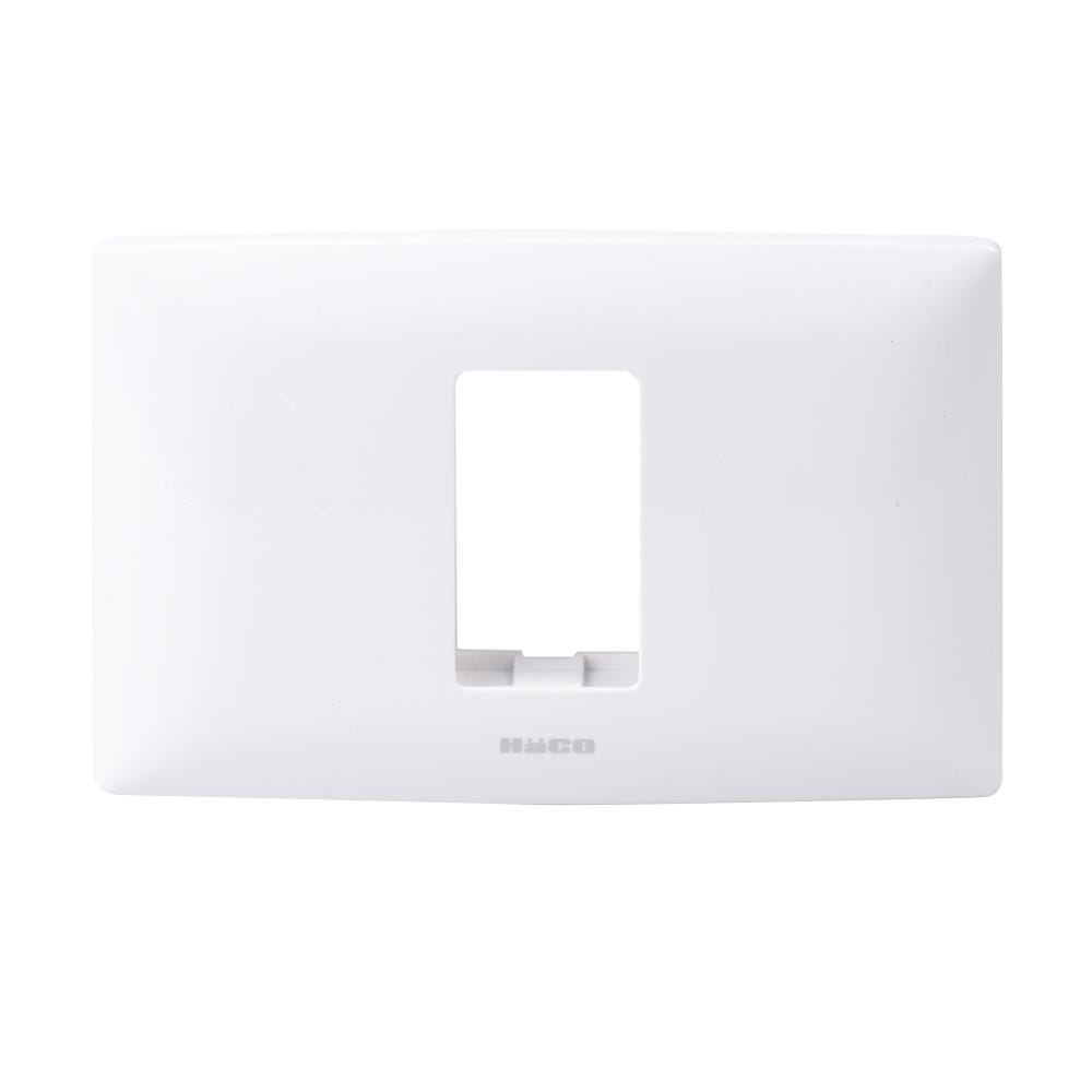 หน้ากาก 1 ช่อง HACO AP-F001 สีขาว
