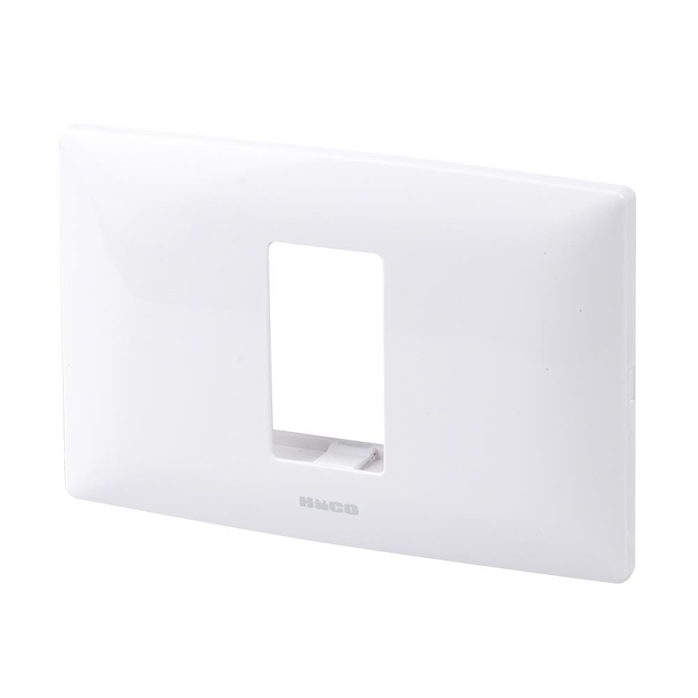 หน้ากาก 1 ช่อง HACO AP-F001 สีขาว