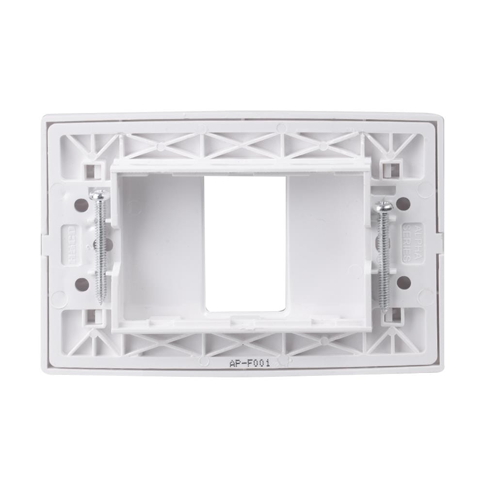 หน้ากาก 1 ช่อง HACO AP-F001 สีขาว