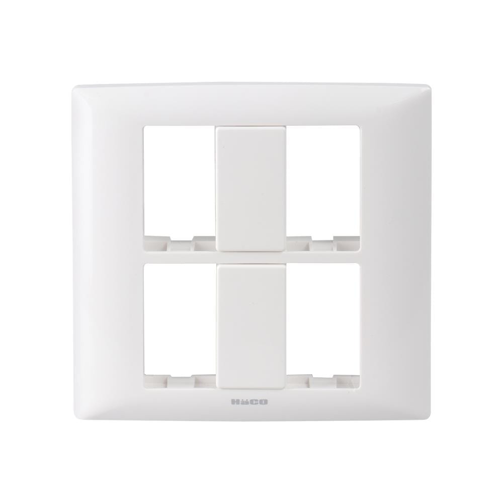 หน้ากาก 4 ช่อง HACO AP-F004 สีขาว
