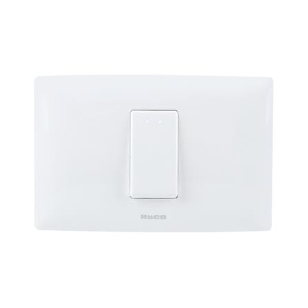 ชุดสวิตช์ 1 ทาง 1 ช่อง HACO AP-S11 สีขาว