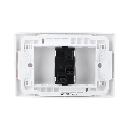 ชุดสวิตช์ 1 ทาง 1 ช่อง HACO AP-S11 สีขาว_2