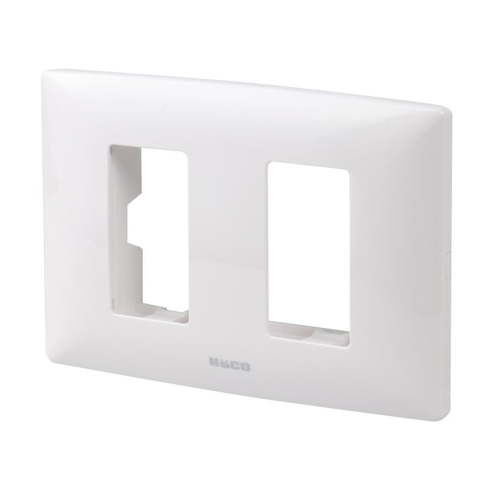 หน้ากาก 2 ช่อง HACO AP-F002 สีขาว