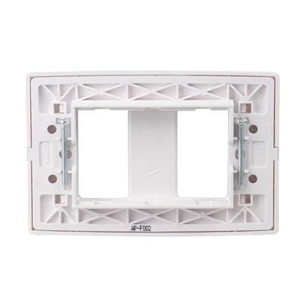 หน้ากาก 2 ช่อง HACO AP-F002 สีขาว_2