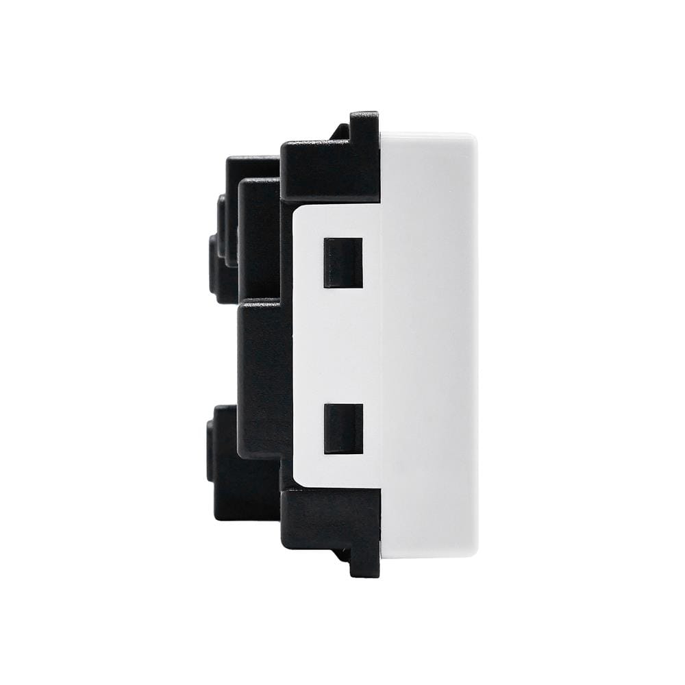 เต้ารับคู่ 3 ขา มีม่านิรภัย HACO AP-E233 สีขาว