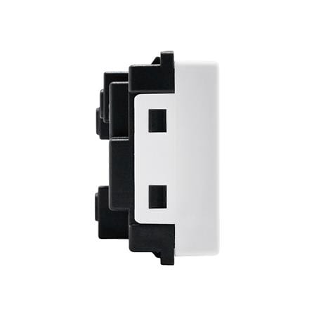 เต้ารับคู่ 3 ขา มีม่านิรภัย HACO AP-E233 สีขาว_2