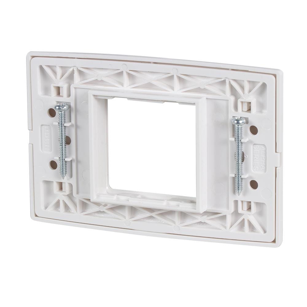 หน้ากาก 2 ช่องกลาง HACO AP-F002A สีขาว