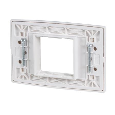 หน้ากาก 2 ช่องกลาง HACO AP-F002A สีขาว_1