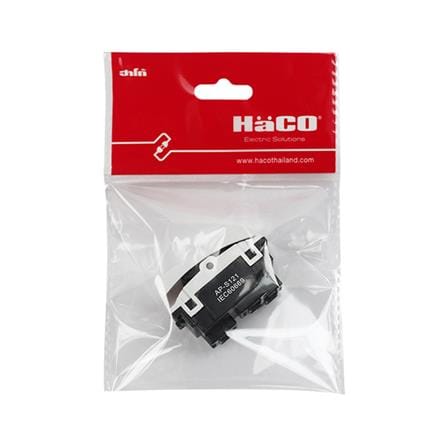สวิตช์ 2 ทาง HACO AP-S121 ขนาด 1 ช่อง สีขาว_1