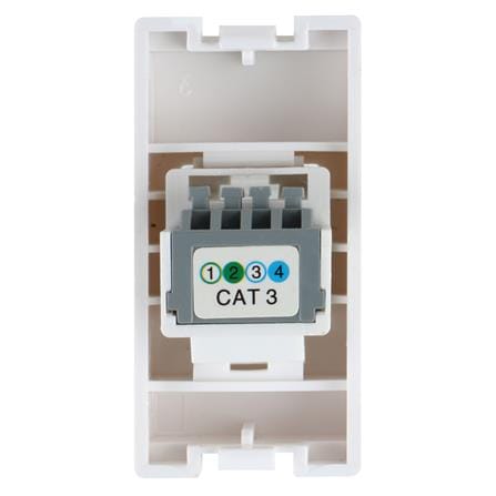 เต้ารับโทรศัพท์ HACO 6P/4C AP-P024 สีขาว_2