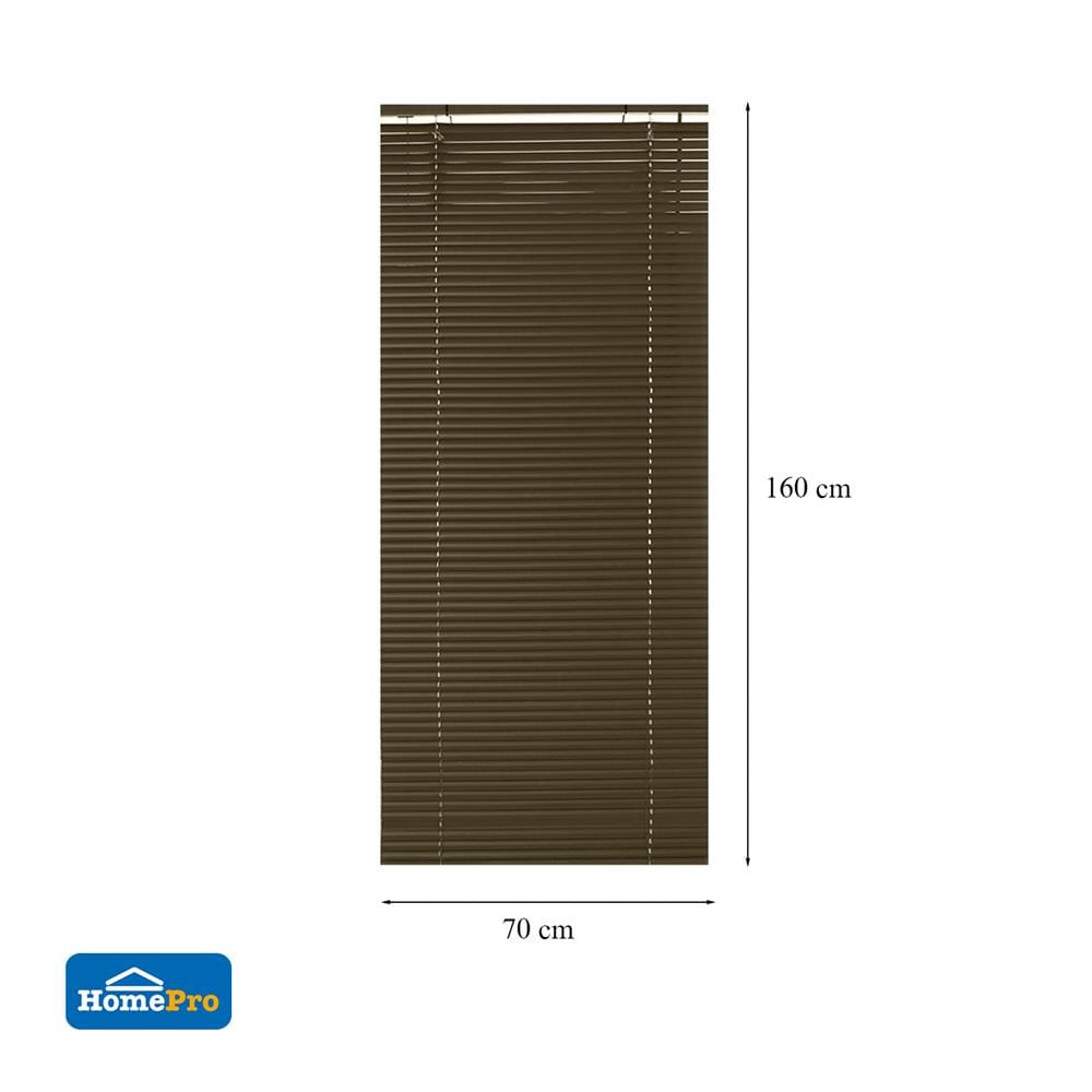 มู่ลี่ ไวนิล HOME LIVING STYLE 70X160 ซม. สีน้ำตาลเข้ม