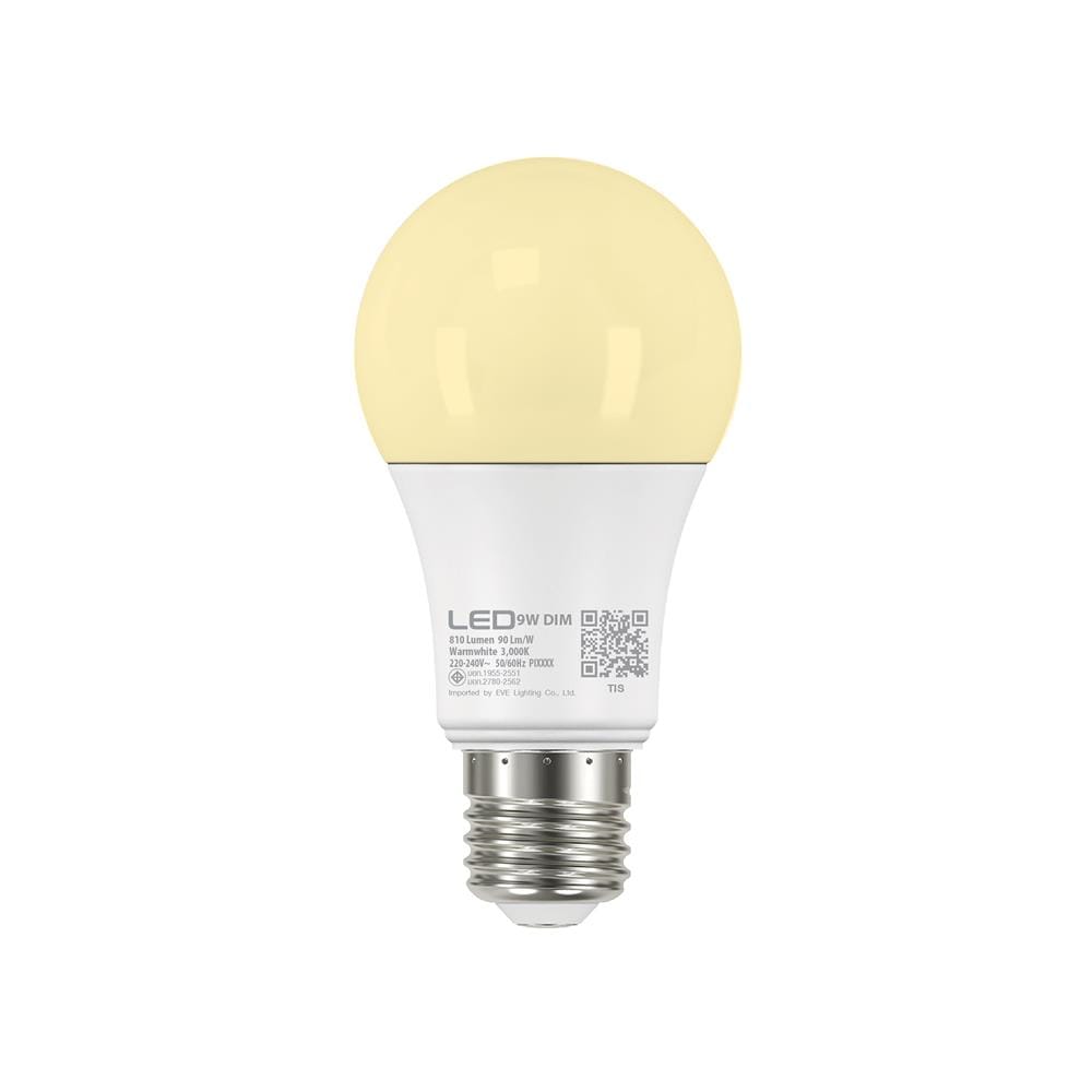 หลอด LED EVE BULB DIMMABLE 9 วัตต์ WARM WHITE E27