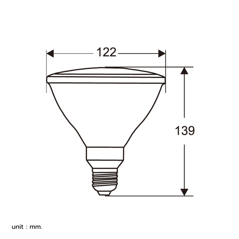 หลอด LED HI-TEK PAR38 15 วัตต์ DAYLIGHT E27