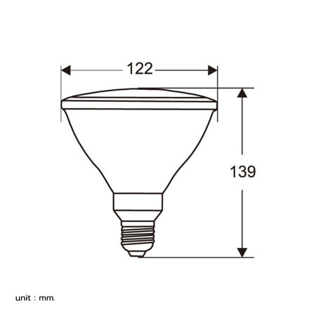 หลอด LED HI-TEK PAR38 15 วัตต์ DAYLIGHT E27_2