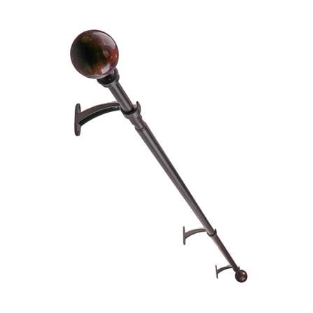 รางเหล็ก ยืดหด HOME LIVING STYLE WOOD BALL 110-210 ซม. สีน้ำตาล_1