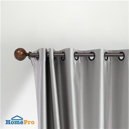 รางเหล็ก ยืดหด HOME LIVING STYLE WOOD BALL 110-210 ซม. สีน้ำตาล_3