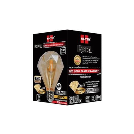 หลอด LED HI-TEK G95 GOLD DIAMOND 6 วัตต์ WARMWHITE E27_3