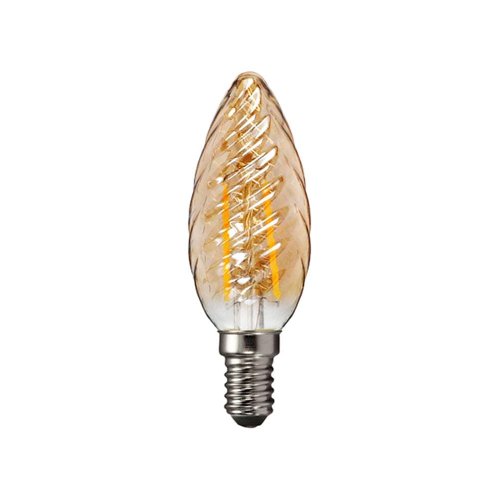 หลอด LED HI-TEK CANDLE SPIRAL 4 วัตต์ WARMWHITE E14