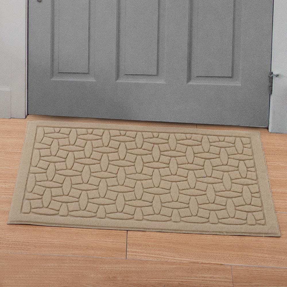 พรมเช็ดเท้าดักฝุ่น HOME LIVING STYLE MX2046 39X59 ซม. สีเบจ