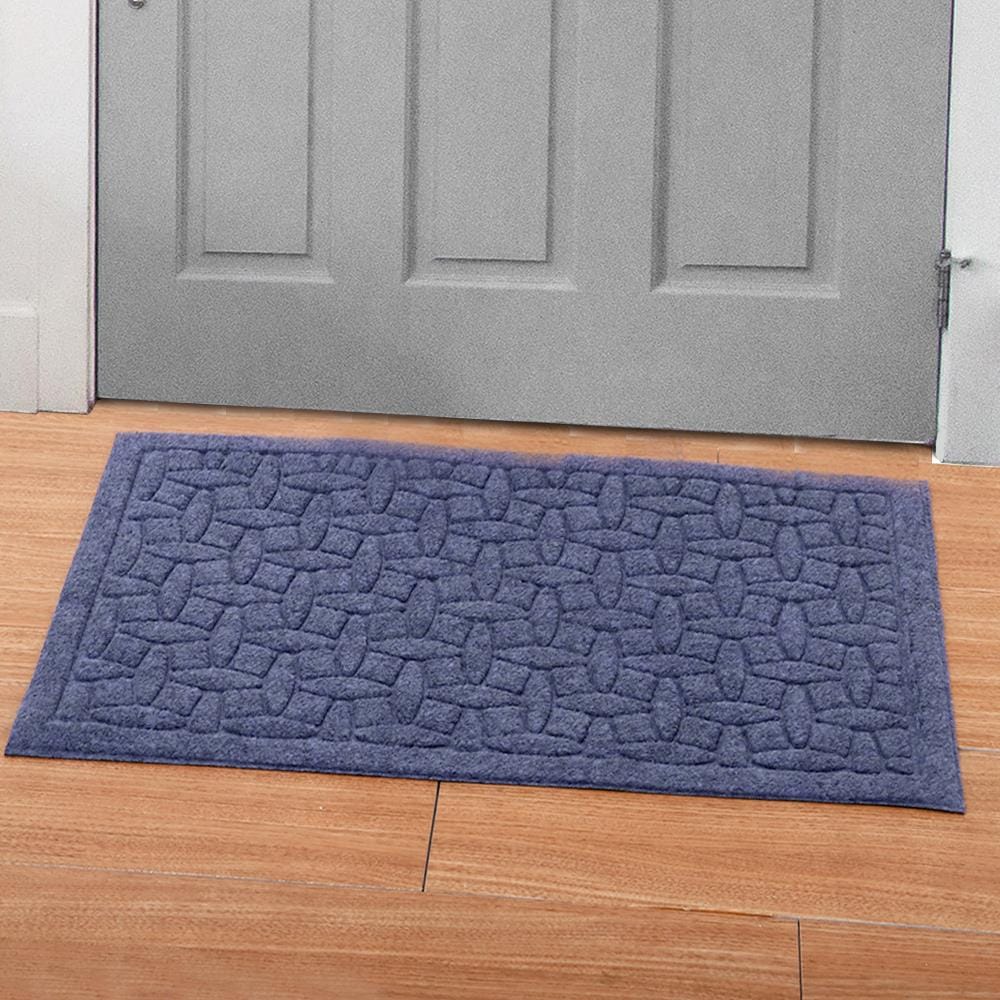 พรมเช็ดเท้าดักฝุ่น HOME LIVING STYLE MX2046 39X59 ซม. สีเทา