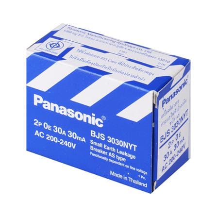 เซฟตี้เบรกเกอร์กันไฟดูด/กันไฟรั่ว 30 แอมป์ PANASONIC BJS 3030NYT_4