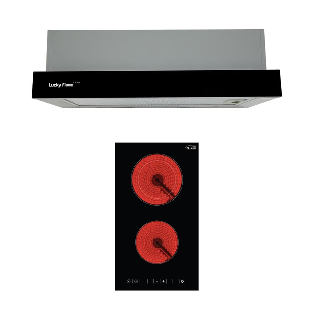 เตาฝัง+เครื่องดูดควัน LUCKY FLAME TR-60G + BH-30IF