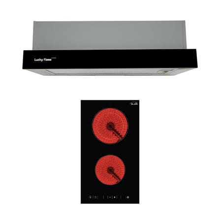 เตาฝัง+เครื่องดูดควัน LUCKY FLAME TR-60G + BH-30IF
