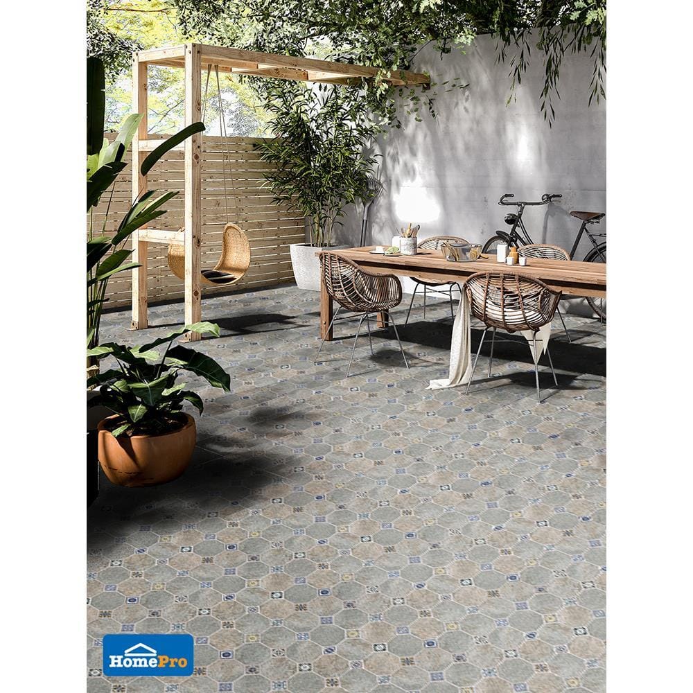 กระเบื้องพื้น 16x16 นิ้ว DURAGRES ทัสคานี่ เทา A