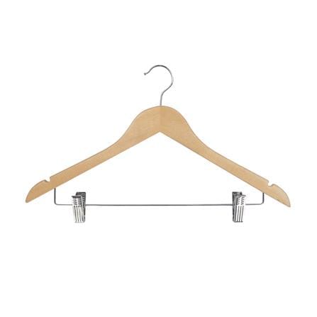 ไม้แขวนเสื้อไม้มีหนีบ WHM66026 (1x1) HL