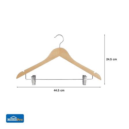 ไม้แขวนเสื้อไม้มีหนีบ WHM66026 (1x1) HL_3
