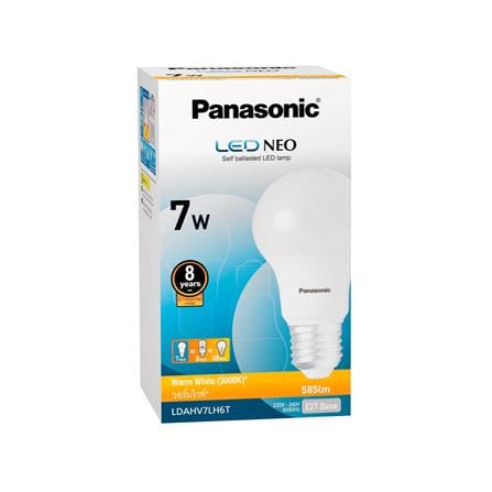หลอด LED PANASONIC NEO 7 วัตต์ WARM WHITE E27_1