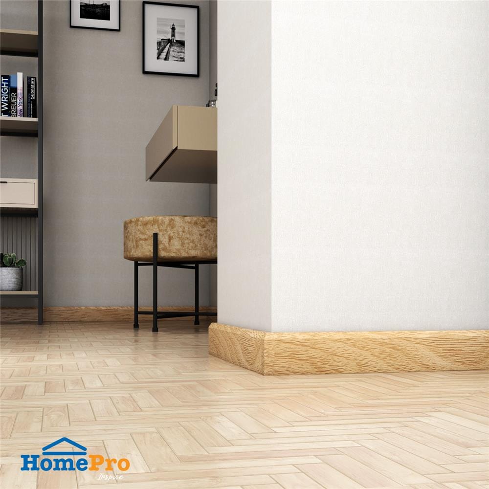 บัวพื้น PVC CROBERN 9.5x240x1.5 ซม. สีโอ๊ค
