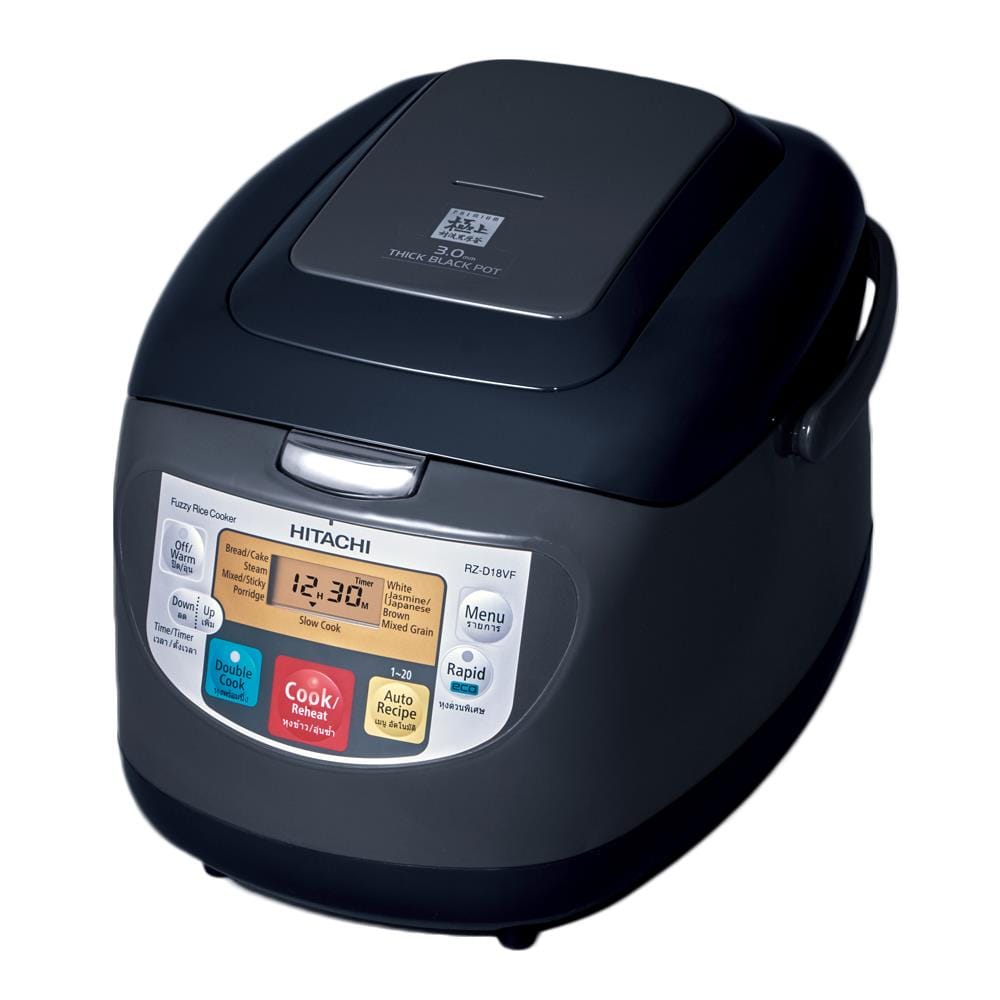 หม้อหุงข้าว DIGITAL HITACHI RZ-D18VF 1.80ลิตร สีดำ