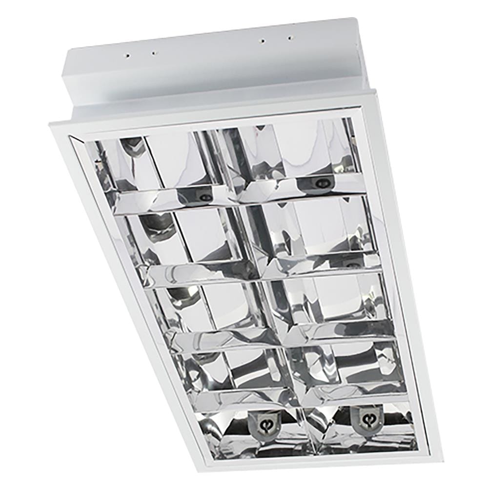 โคมตะแกรงฝังฝ้า HI-TEK HFIG3R0218 BASIC 2X18 วัตต์