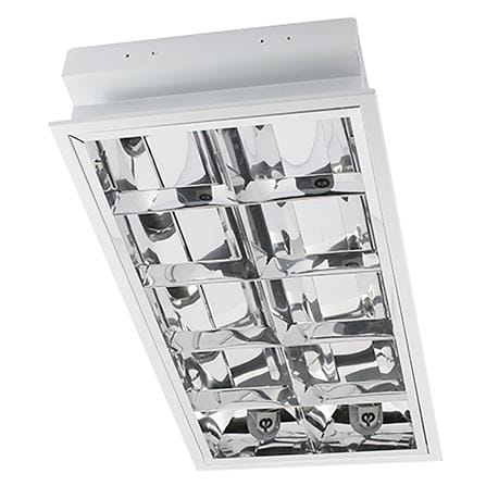โคมตะแกรงฝังฝ้า HI-TEK HFIG3R0218 BASIC 2X18 วัตต์_0