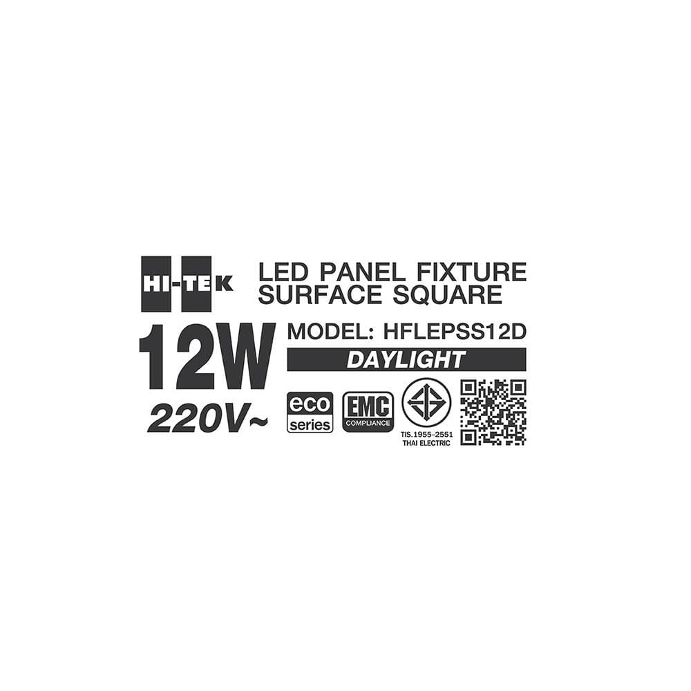 ดาวน์ไลท์ LED HI-TEK HFLEPSS12D 6 นิ้ว 12 วัตต์ DAYLIGHT สีขาว