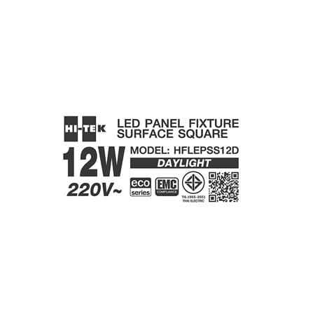 ดาวน์ไลท์ LED HI-TEK HFLEPSS12D 6 นิ้ว 12 วัตต์ DAYLIGHT สีขาว_5