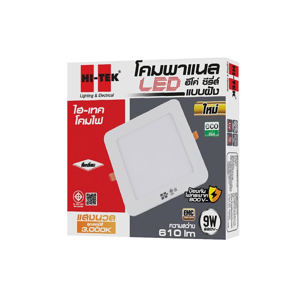 ดาวน์ไลท์ LED HI-TEK HFLEPSR09W 5 นิ้ว 9 วัตต์ WARM WHITE สีขาว