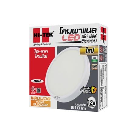ดาวน์ไลท์ LED HI-TEK ECO HFLEPS012W 6 นิ้ว 12 วัตต์ WARM WHITE สีขาว_2