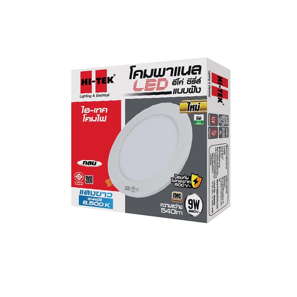 ดาวน์ไลท์ LED HI-TEK ECO HFLEPR009D ROUND 5 นิ้ว 9 วัตต์ DAYLIGHT สีขาว