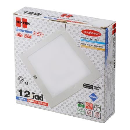 ดาวน์ไลท์ LED HI-TEK ECO HFLEPSS12W SQUARE 6 นิ้ว 12 วัตต์ WARM WHITE สีขาว_3