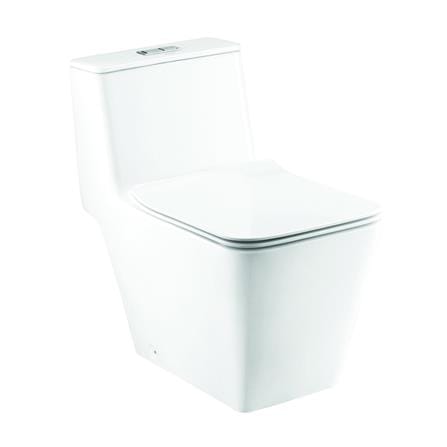 สุขภัณฑ์ 1 ชิ้น COTTO C10327 2.5/4 ลิตร สีขาว