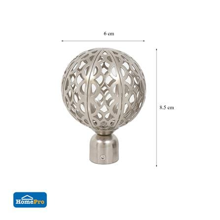 หัว-ท้ายรางผ้าม่าน HOME LIVING STYLE LOREN 19 มม. สีเงิน_4