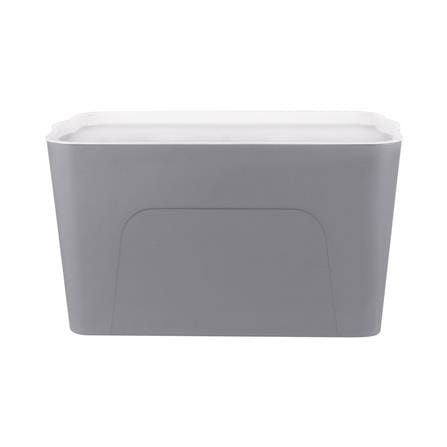 กล่องเก็บของ STACKO LARZE ไซส์ L 44.5x30x24 ซม. สีเทา ฝาขาว_1
