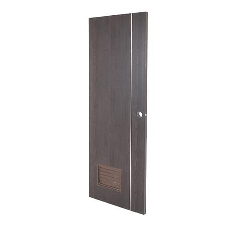 ประตูห้องน้ำ PVC AZLE GROOVE P3 เกล็ดล่าง 70X200 ซม. สีโอ๊ค_1
