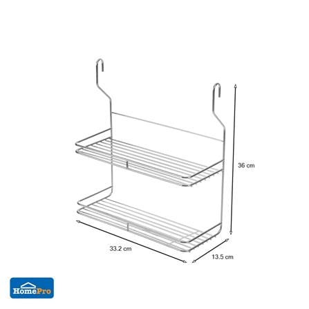 ชั้นแขวนสเตนเลส 2 ชั้นวางแก้ว KECH HWS-B05_5