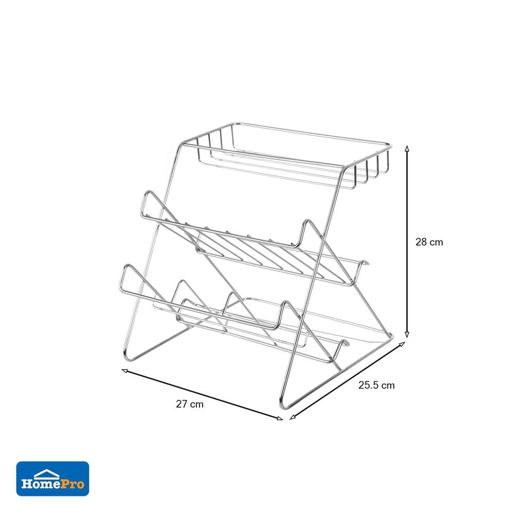 ชั้นวางขวดสเตนเลส 3 ชั้น KECH HWS 134-A