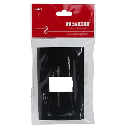 หน้ากาก 1 ช่อง HACO TJ-W1111-SBL สีแม็ทดาร์ค_3