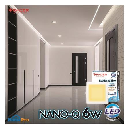 ดาวน์ไลท์ LED RACER NANO-Q 4.6 นิ้ว 6 วัตต์ WARM WHITE สีขาว_4