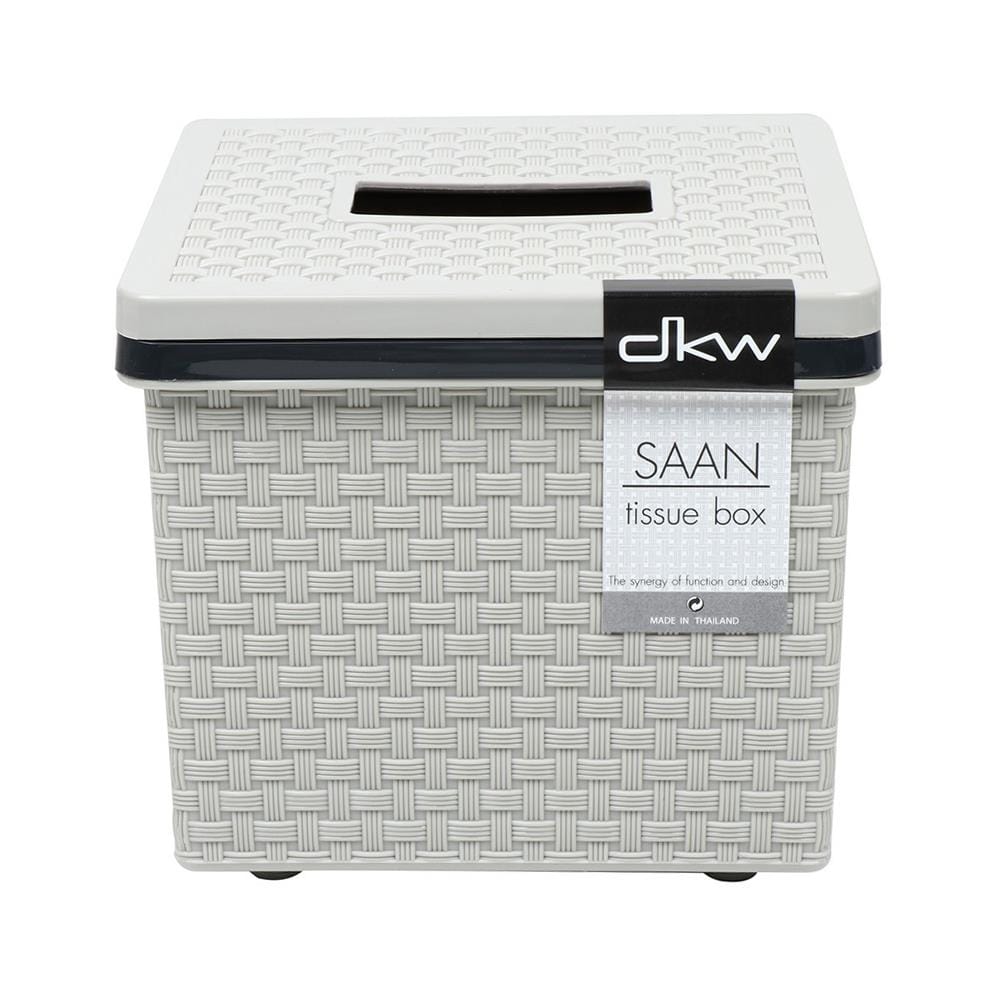กล่องทิชชู่ POP UP DKW SAAN สีเทา